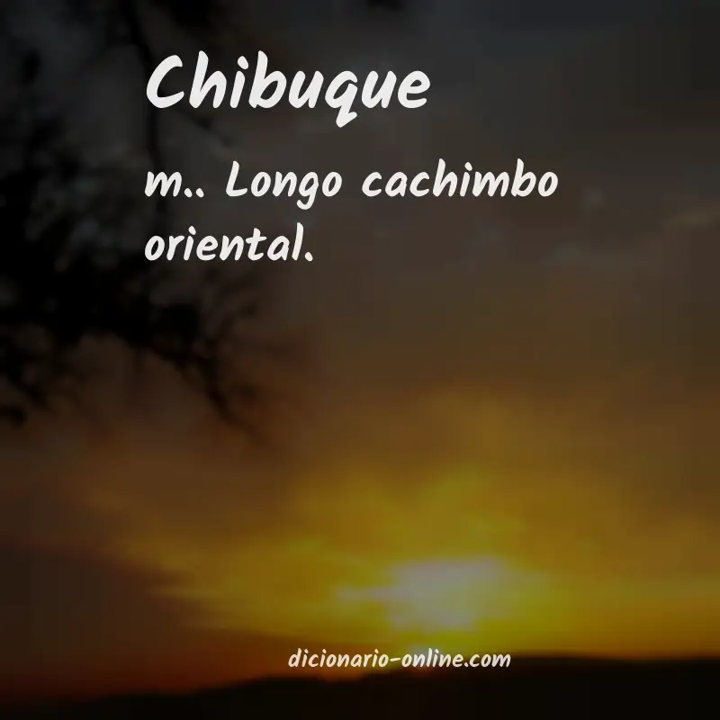 Significado de chibuque