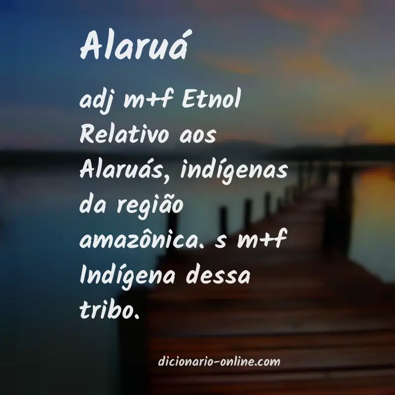 Significado de alaruá