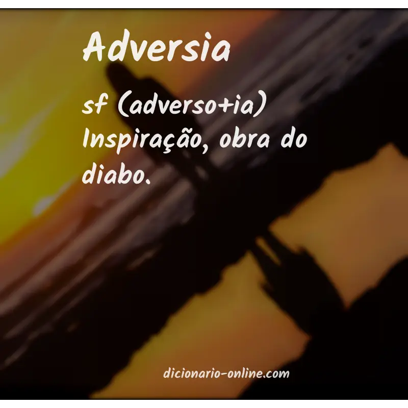 Significado de adversia