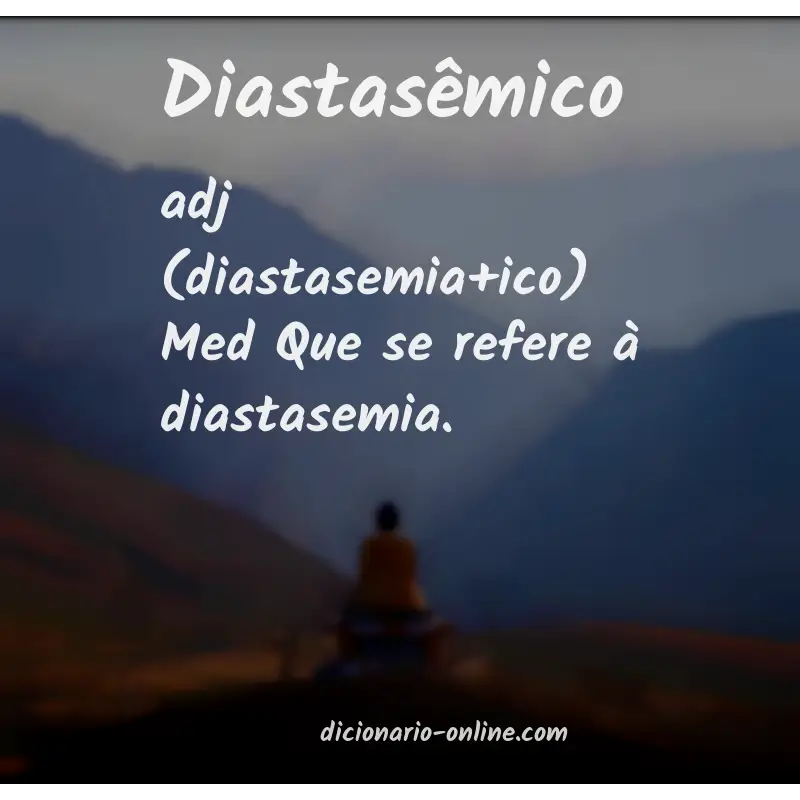 Significado de diastasêmico