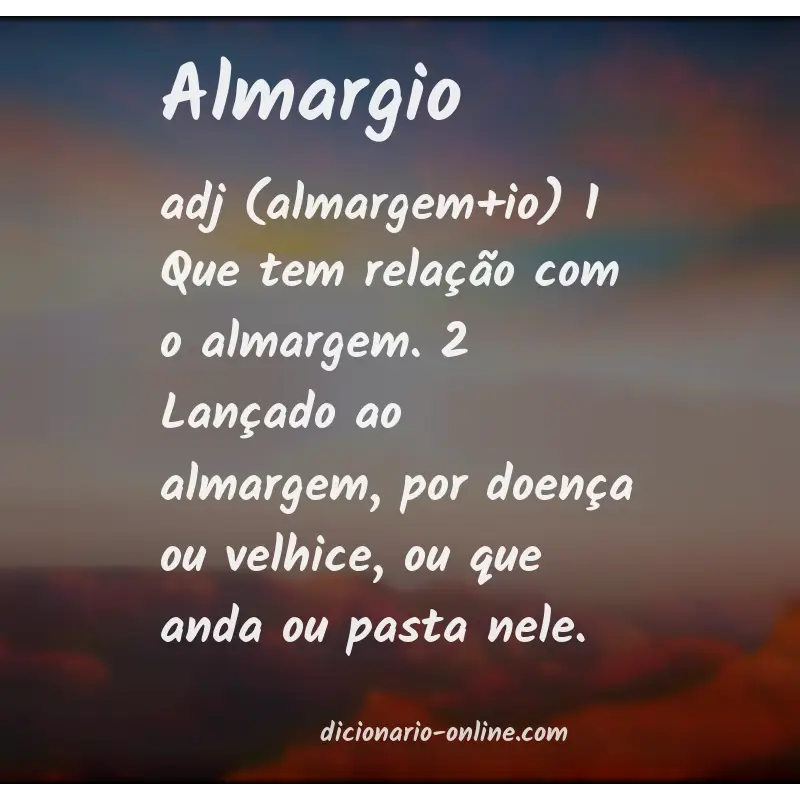 Significado de almargio
