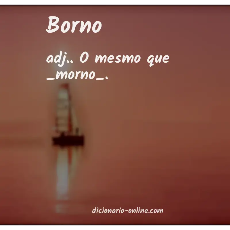 Significado de borno