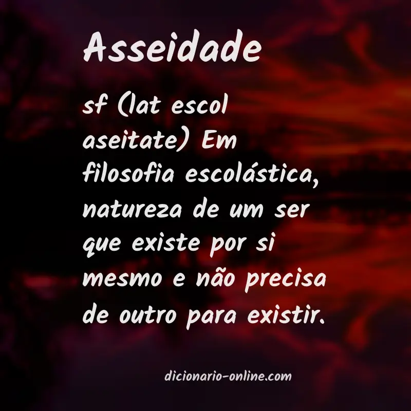 Significado de asseidade