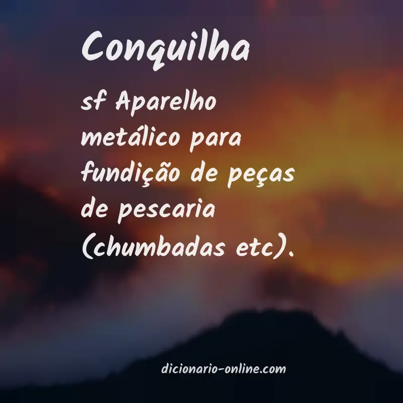 Significado de conquilha