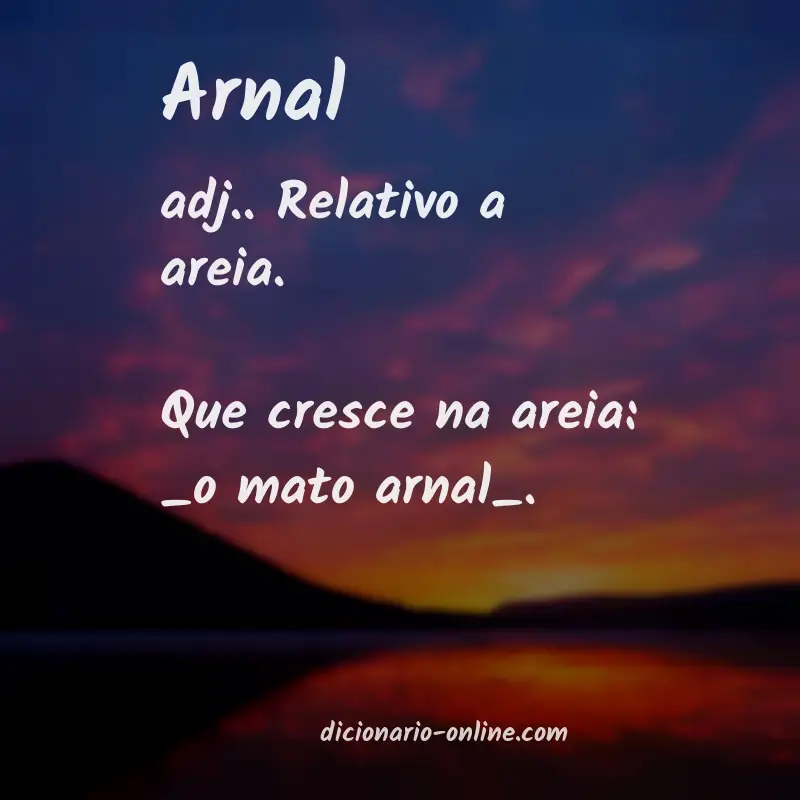 Significado de arnal