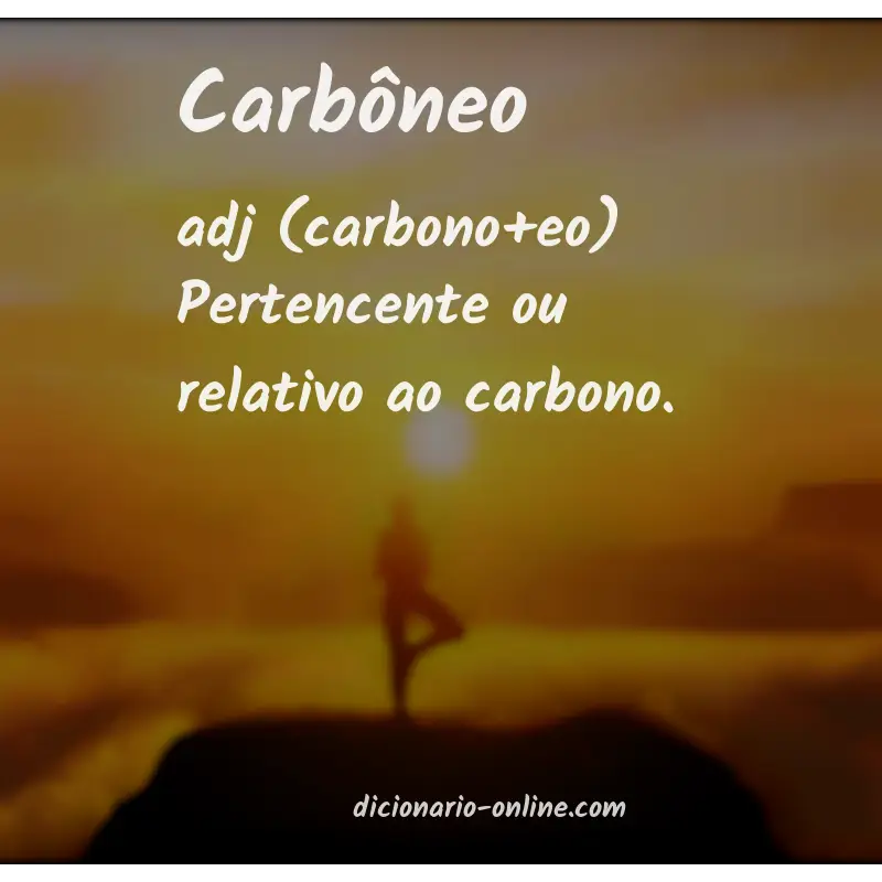 Significado de carbôneo