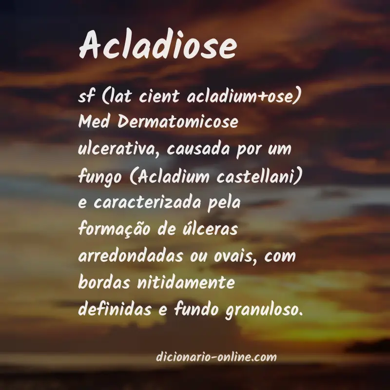 Significado de acladiose