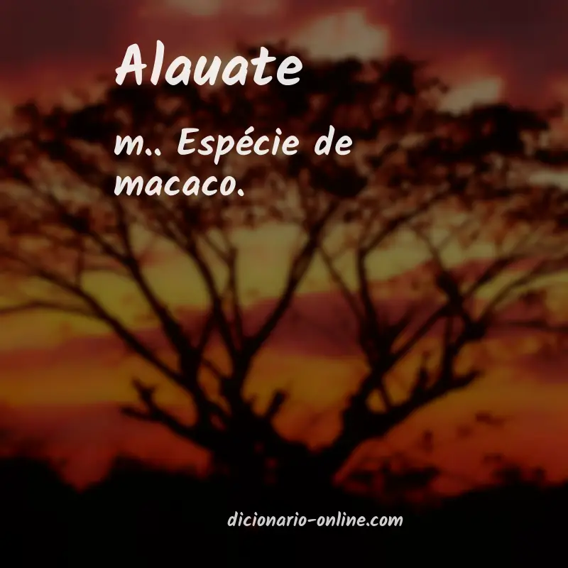 Significado de alauate