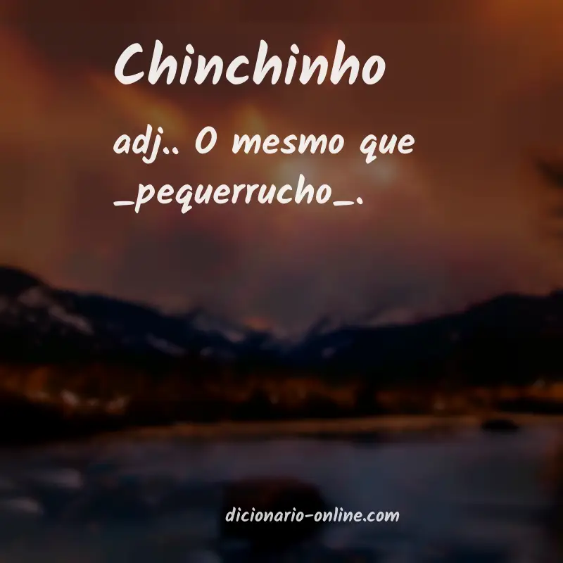 Significado de chinchinho