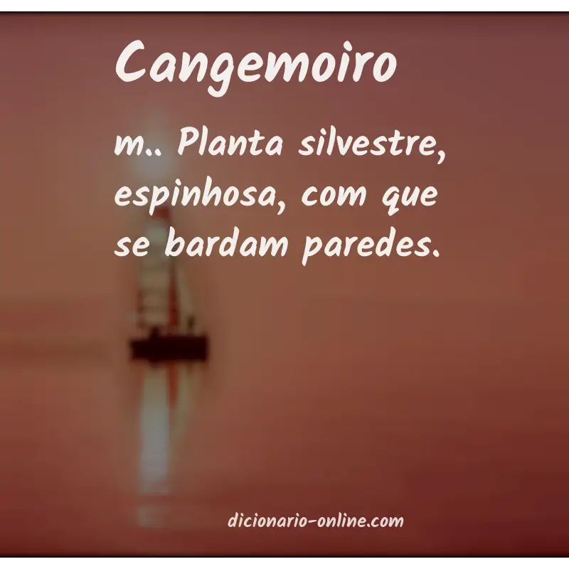 Significado de cangemoiro