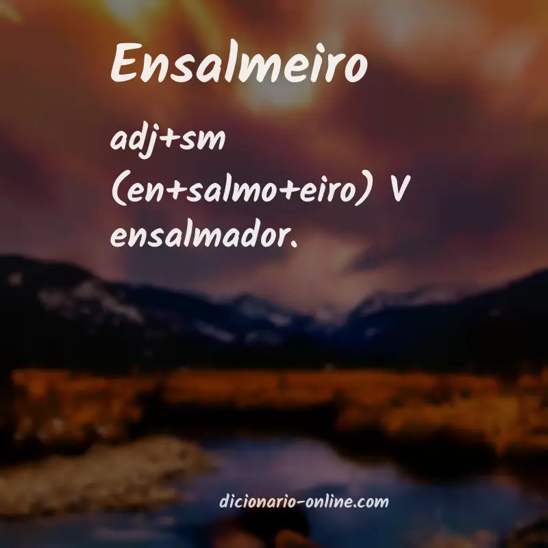 Significado de ensalmeiro