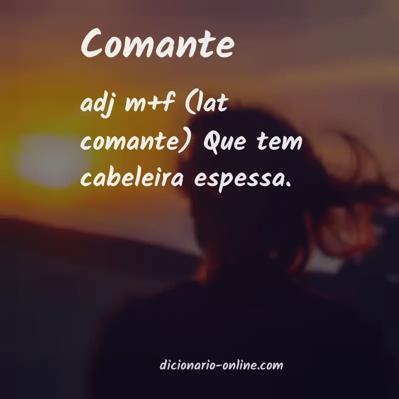 Significado de comante