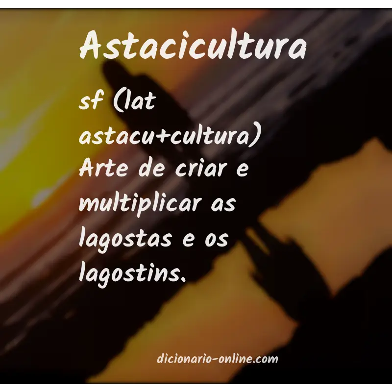Significado de astacicultura