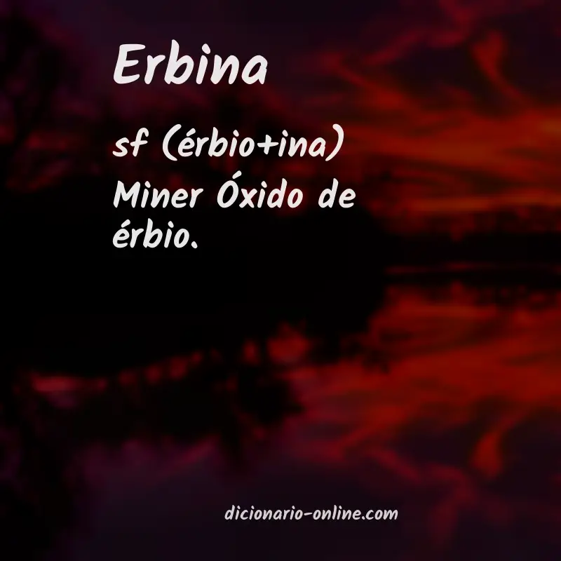 Significado de erbina
