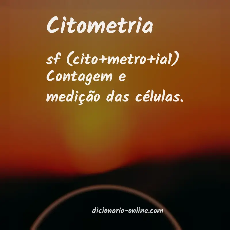 Significado de citometria