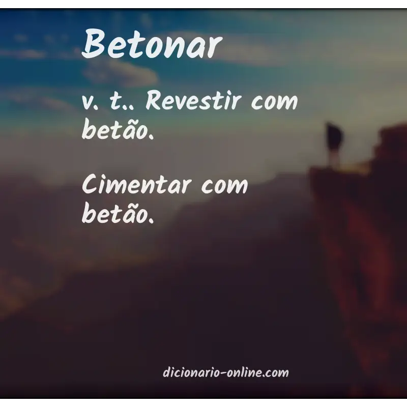 Significado de betonar