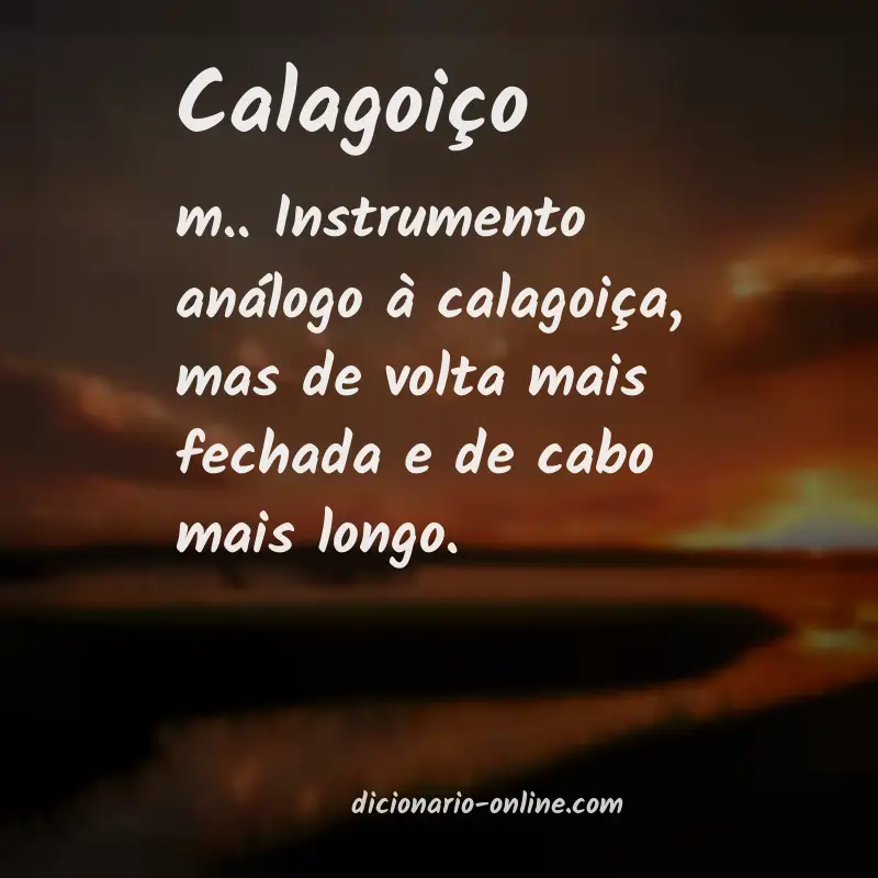 Significado de calagoiço