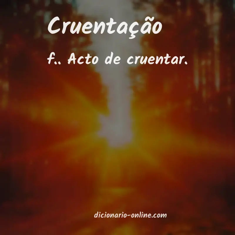 Significado de cruentação