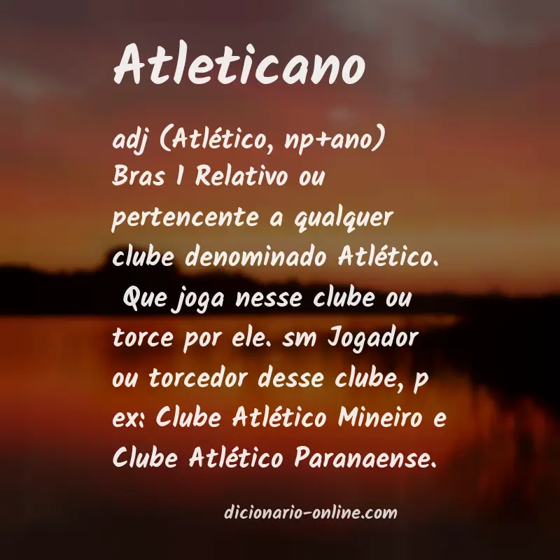 Significado de atleticano