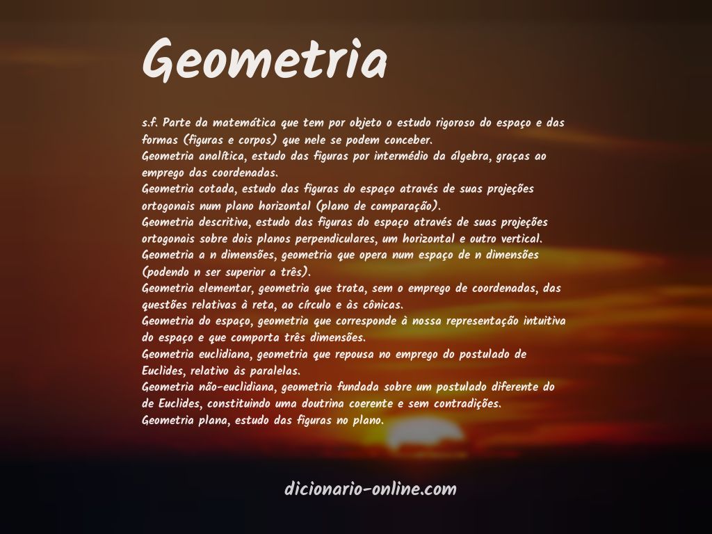 Significado de geometria