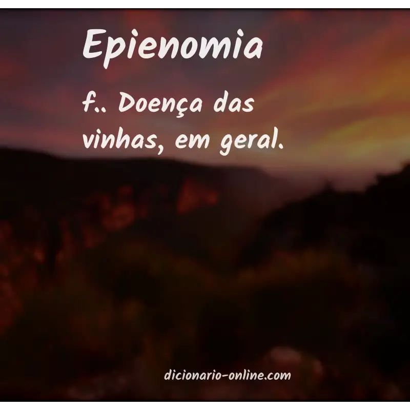 Significado de epienomia