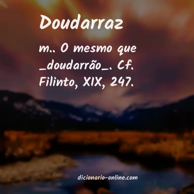 Significado de doudarraz