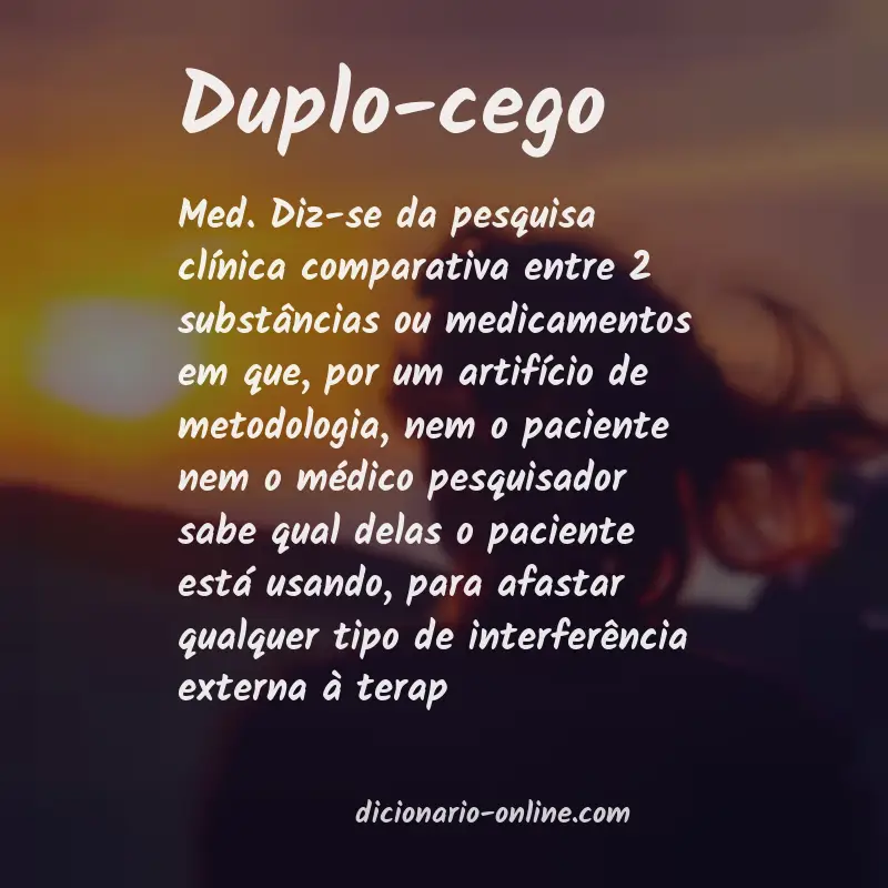 Significado de duplo-cego