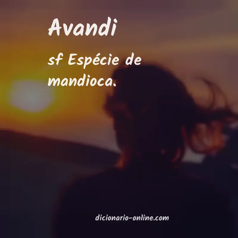 Significado de avandi