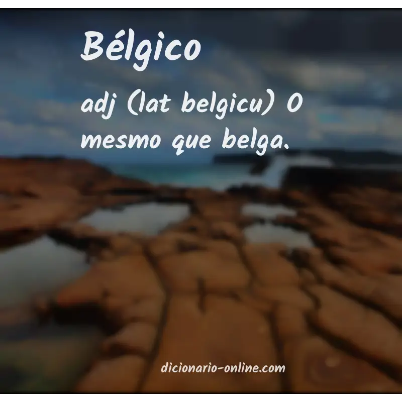 Significado de bélgico