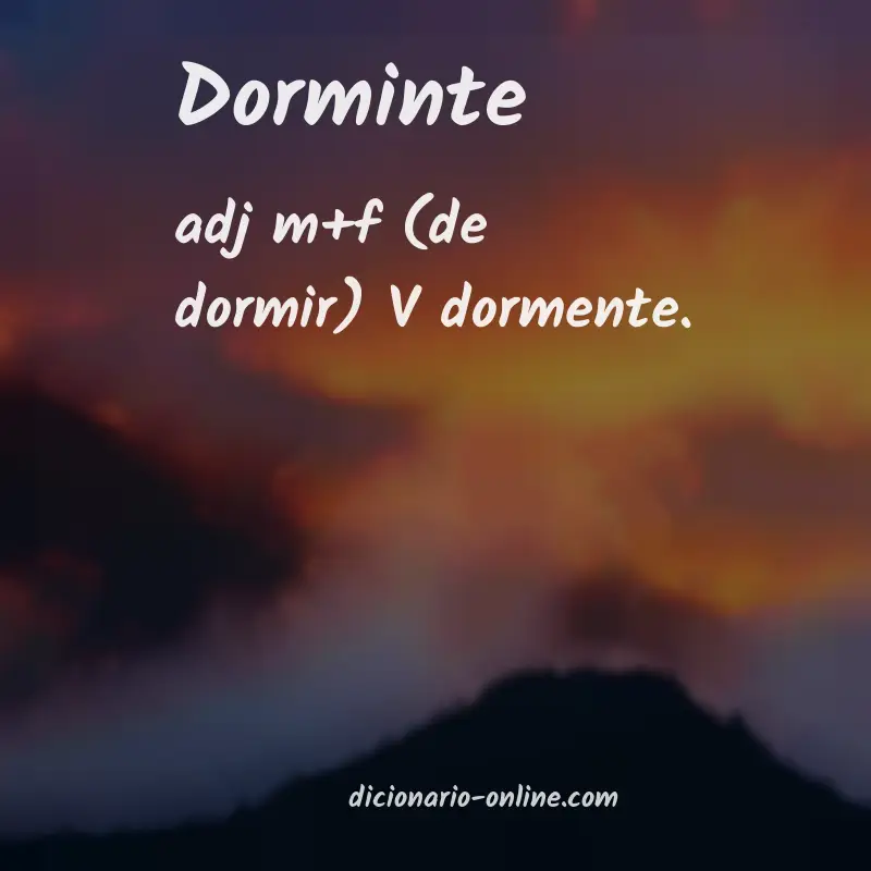 Significado de dorminte