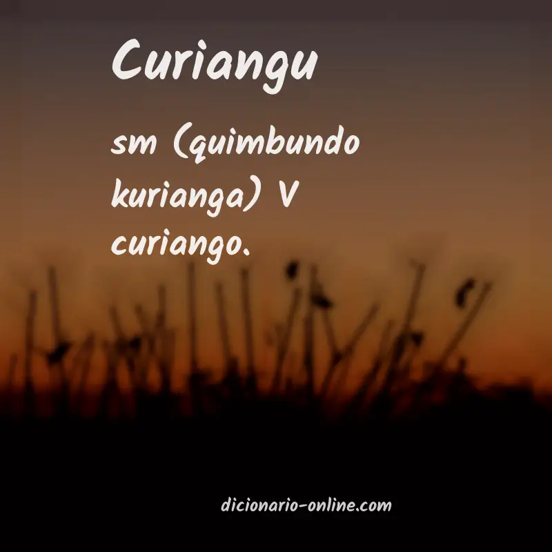 Significado de curiangu