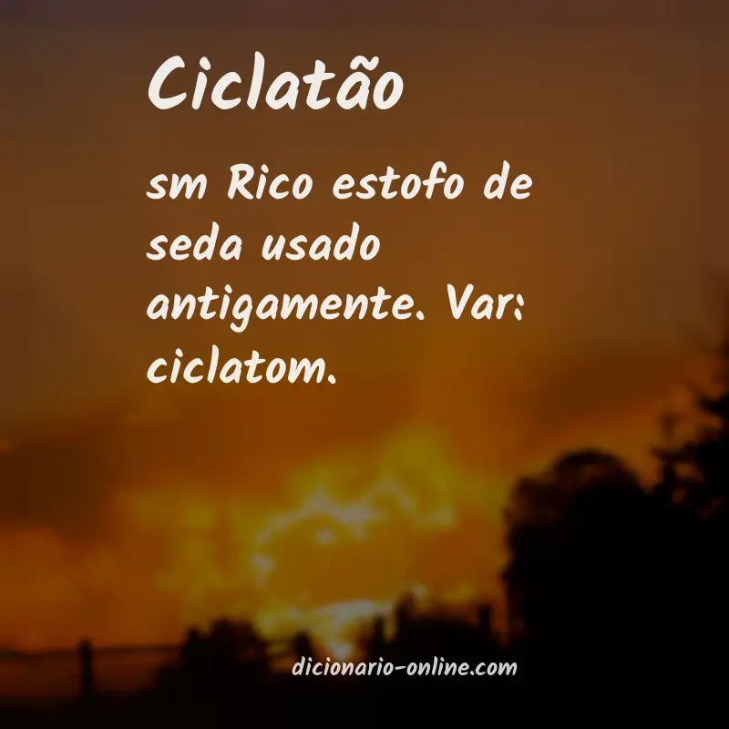 Significado de ciclatão