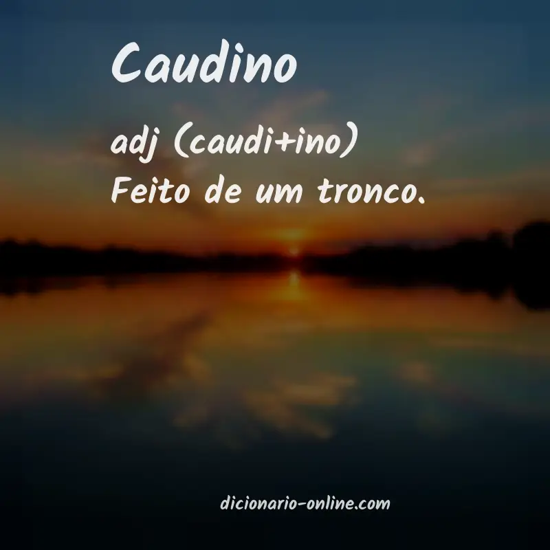 Significado de caudino