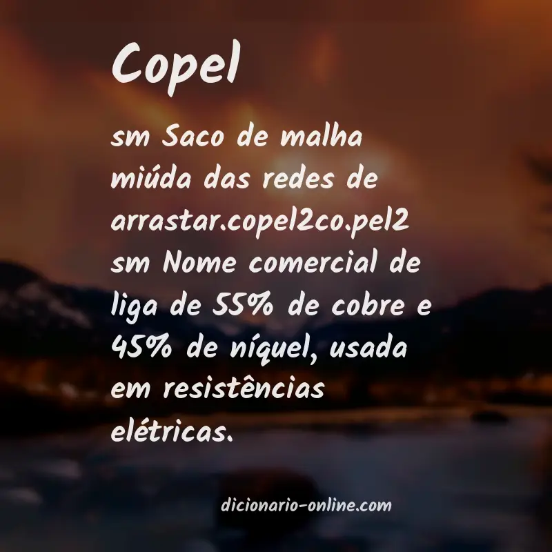 Significado de copel