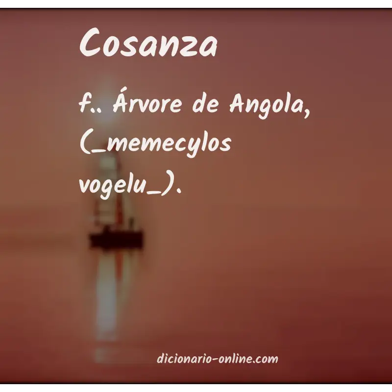 Significado de cosanza