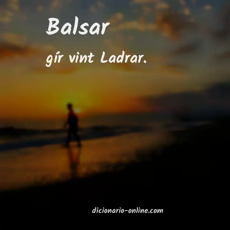 Significado de balsar