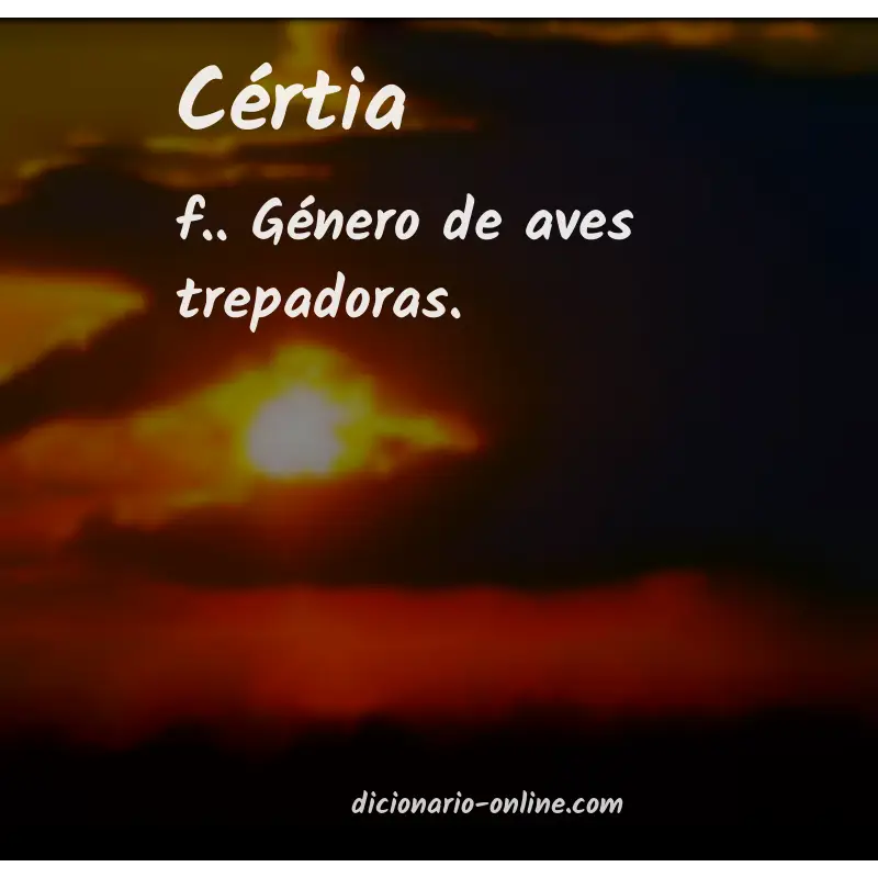 Significado de cértia