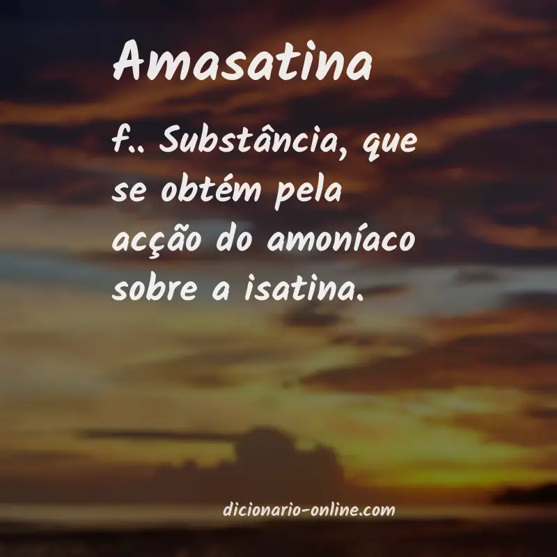 Significado de amasatina